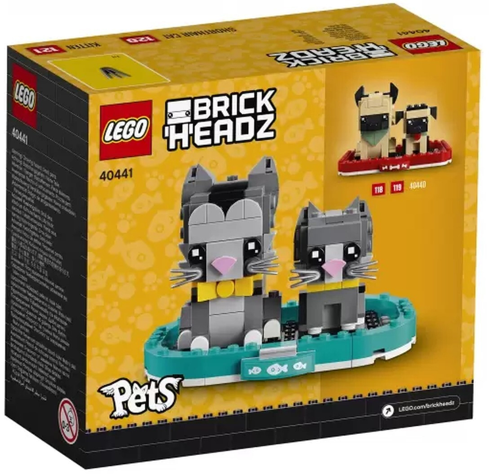 Конструктор LEGO BrickHeadz Сувенирный набор Короткошёрстные коты | 40441