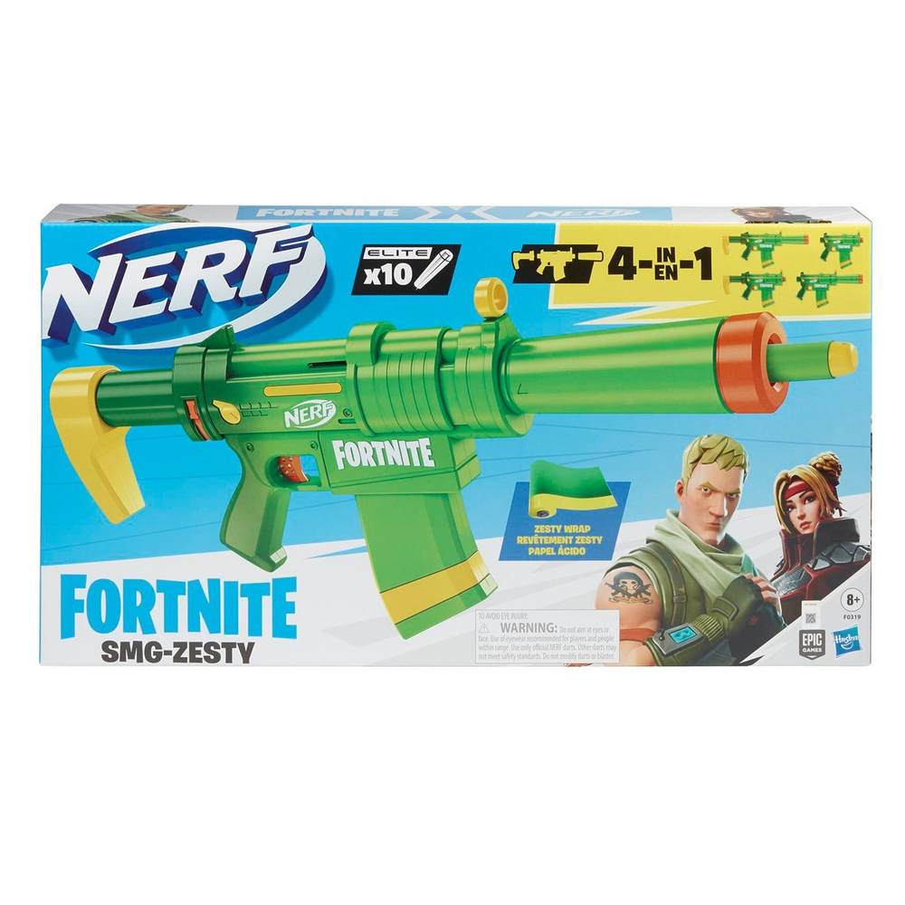 Игрушка бластер Nerf Fortnight SMG-Zesty | F0319