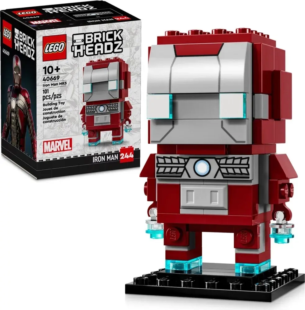 Конструктор LEGO BrickHeadz 40669 Железный Человек MK5