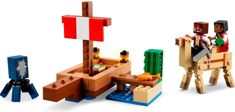 Конструктор LEGO Minecraft Путешествие на пиратском корабле | 21259