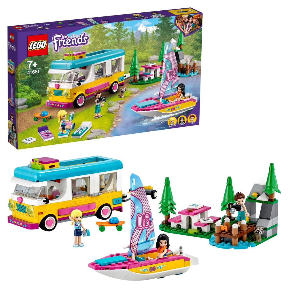 Конструктор LEGO Friends Лесной дом на колесах и парусная лодка | 41681