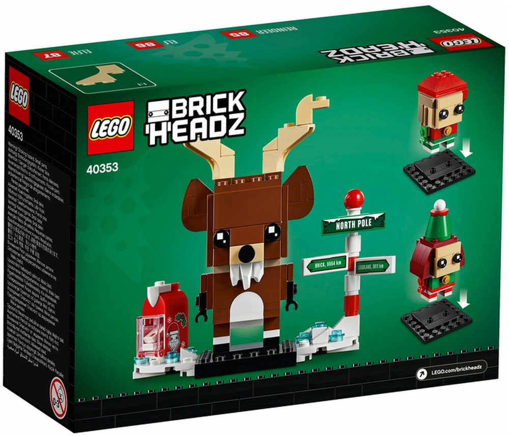 Конструктор LEGO BrickHeadz Олень и эльфы | 40353