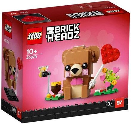 Конструктор LEGO BrickHeadz Мишка на День св. Валентина | 40379