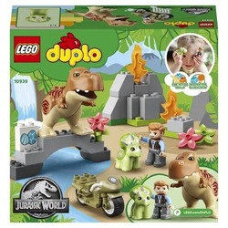 Конструктор LEGO DUPLO Jurassic World Побег динозавров: тираннозавр и трицератопс | 10939