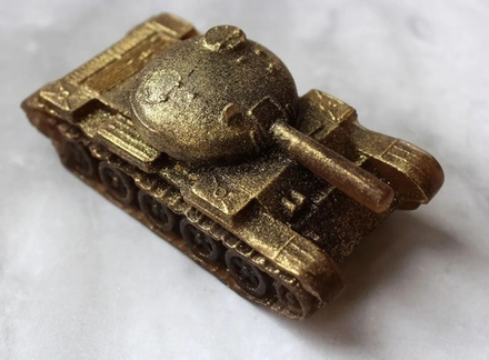 Танк объёмный 3д золотой, М-0210004