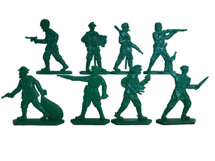 Солдатики "Банда анархистов". Зеленые