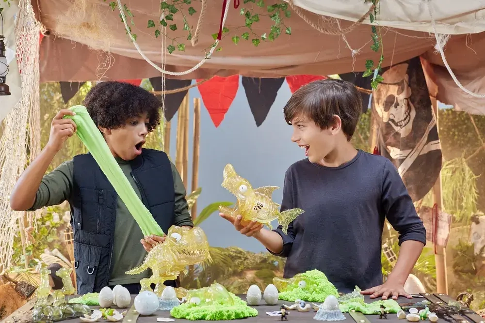 Игрушка-сюрприз ZURU SMASHERS Dino Island Giant Skull Остров динозавров, гигантский череп (красный) | 7488-r