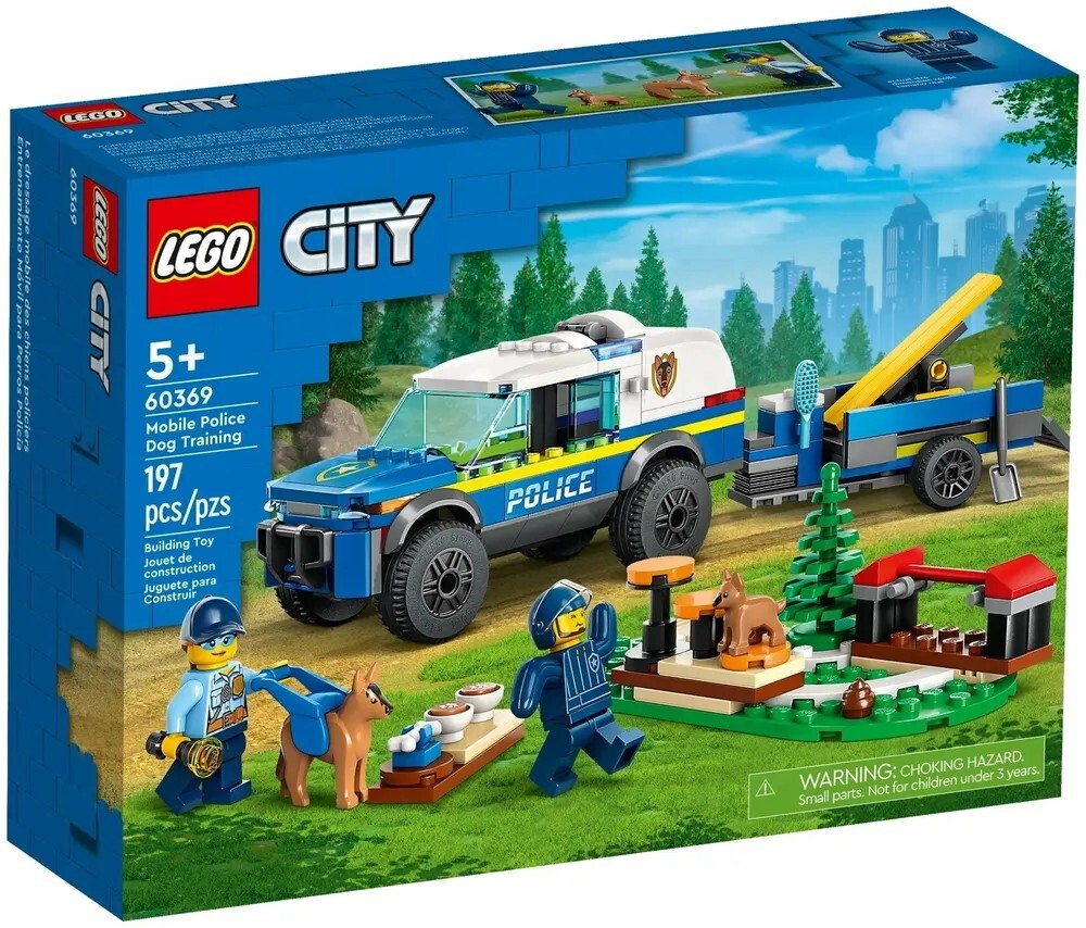 Конструктор LEGO CITY Дрессировка собак мобильной полиции | 60369