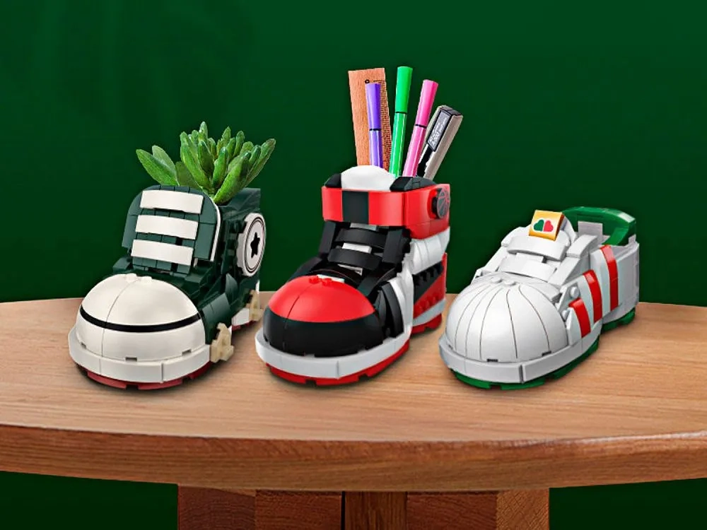 Конструктор JAKI 8202 Красно-белая кроссовка