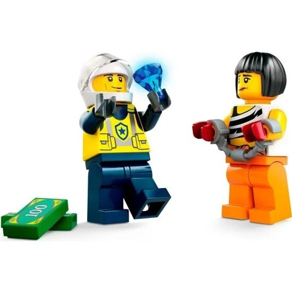 Конструктор LEGO City Погоня на полицейской машине и маслкаре | 60415