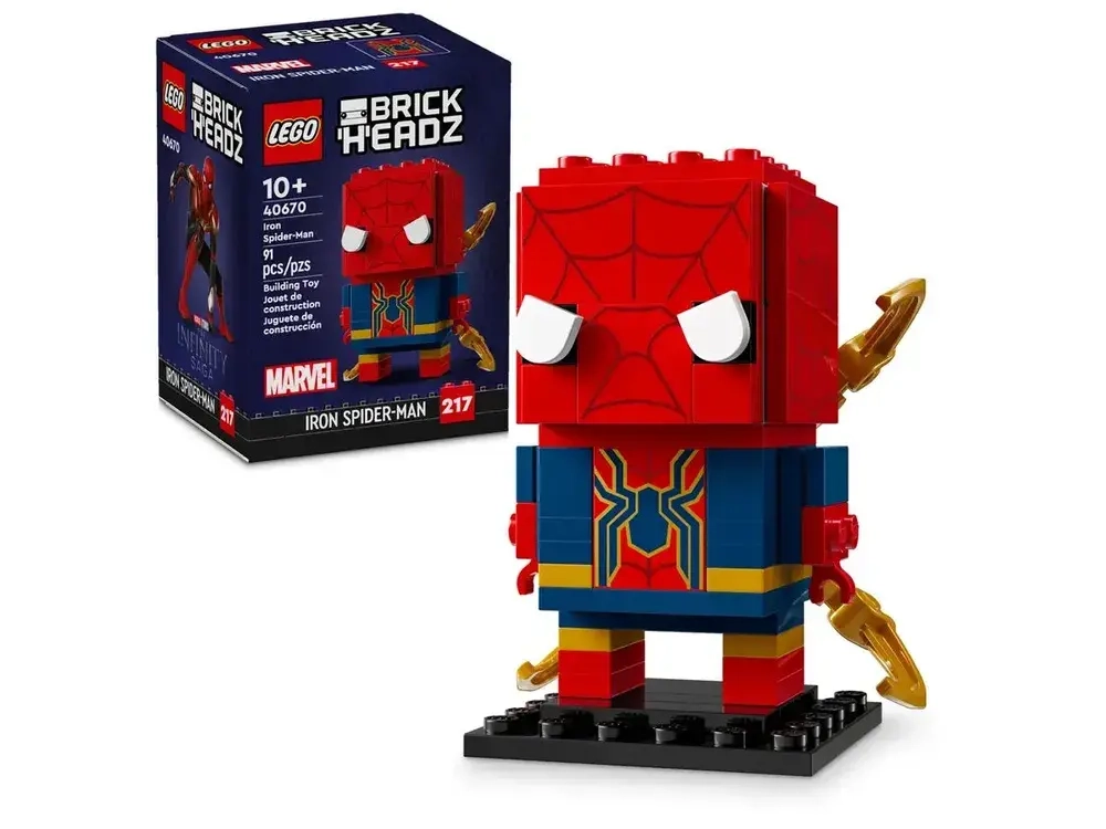 Конструктор LEGO Brickheadz Marvel Железный Человек-Паук | 40670
