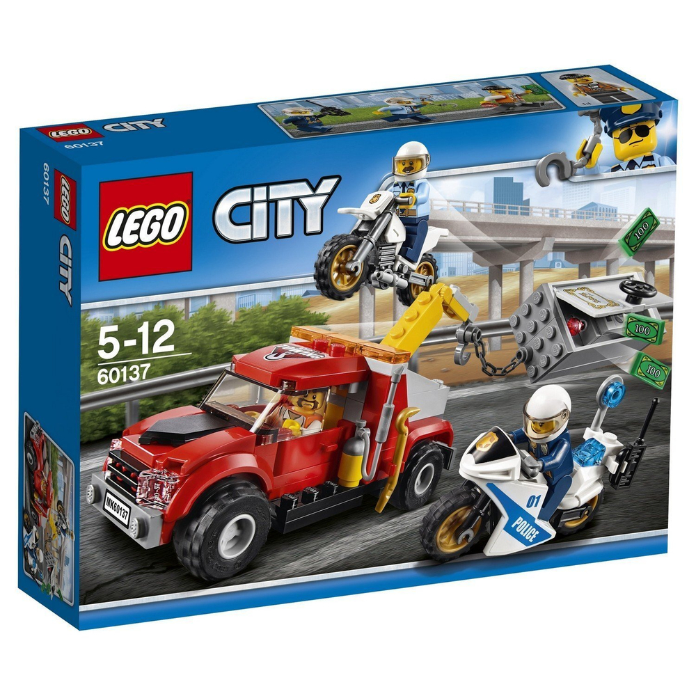 Конструктор LEGO City Police Побег на буксировщике | 60137