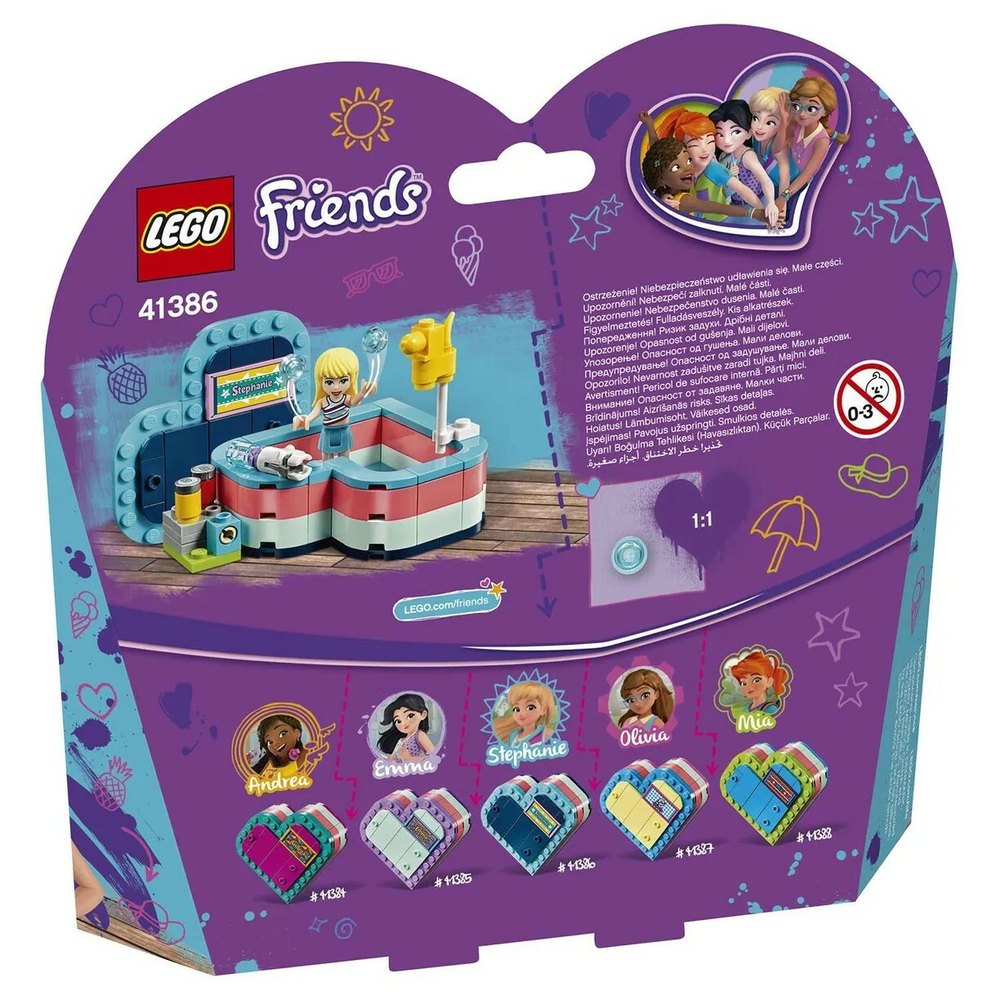 Конструктор LEGO Friends Летняя шкатулка-сердечко для Стефани | 41386