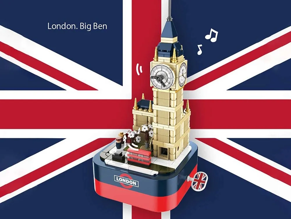 Конструктор JAKI 1201 Музыкальная шкатулка с Биг-Беном