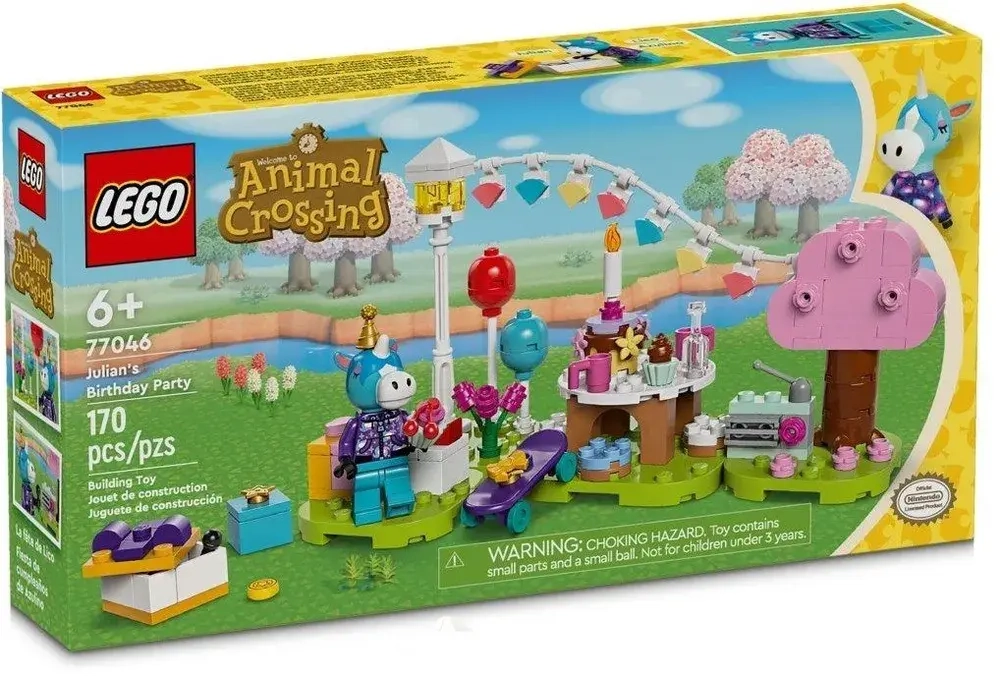 Конструктор LEGO Animal Crossing Конструктор День рождения Джулиана | 77046