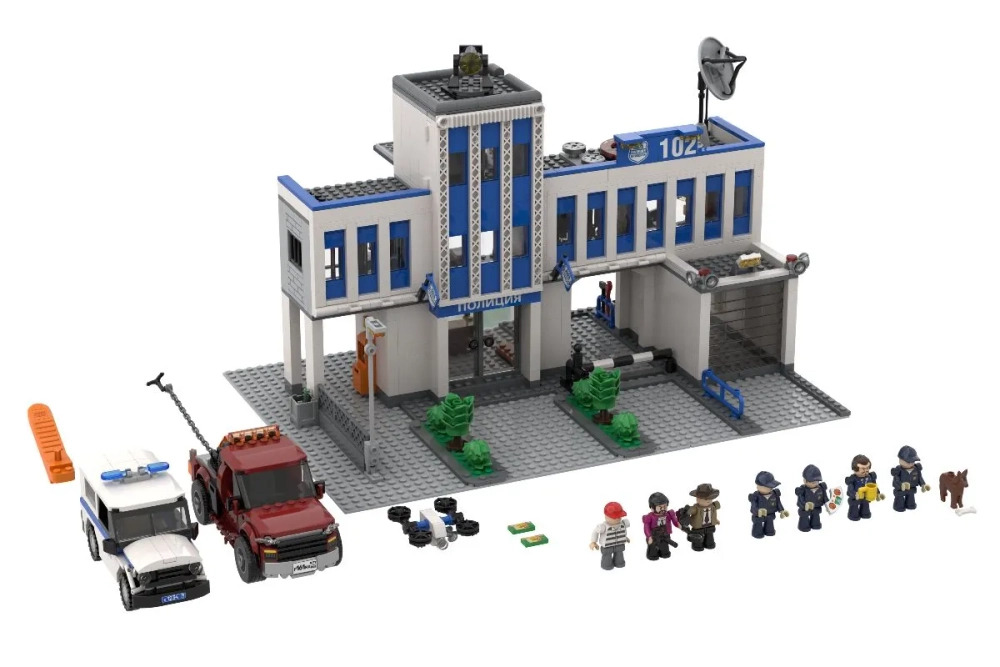 Конструктор Brick Labs Бриксити AB-1308 Форт правосудия