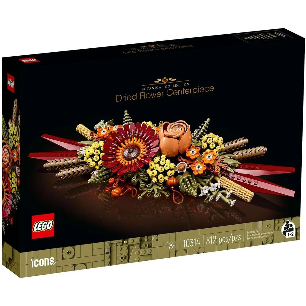 Конструктор LEGO Icons Композиция из сухоцветов | 10314