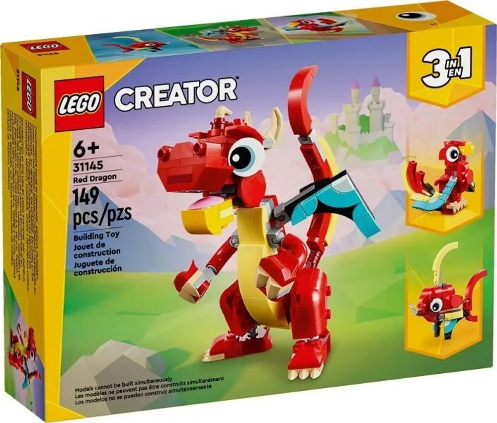 Конструктор LEGO Creator Красный дракон | 31145