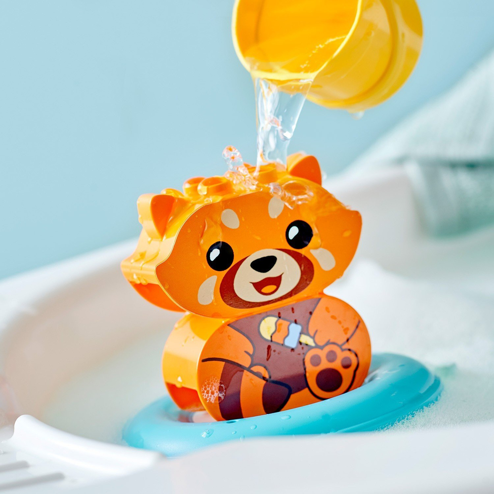 Конструктор LEGO DUPLO Creative Play Приключения в ванной: Красная панда на плоту | 10964