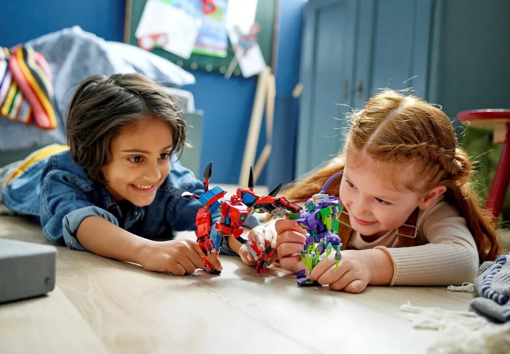 Конструктор LEGO Spider-Man Битва роботов Человека-паука и Зелёного Гоблина мультицвет | 76219