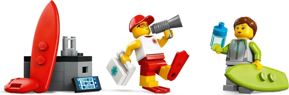 Конструктор LEGO CITY Пляжный спасательный грузовик для спасателей 60453