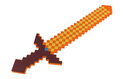Лавовый Оранжевый меч Майнкрафт (Minecraft) большой 75 см (пена EVA), mo0005