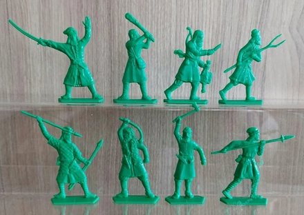 Солдатики "Крестьяне и разбойники". Зеленый