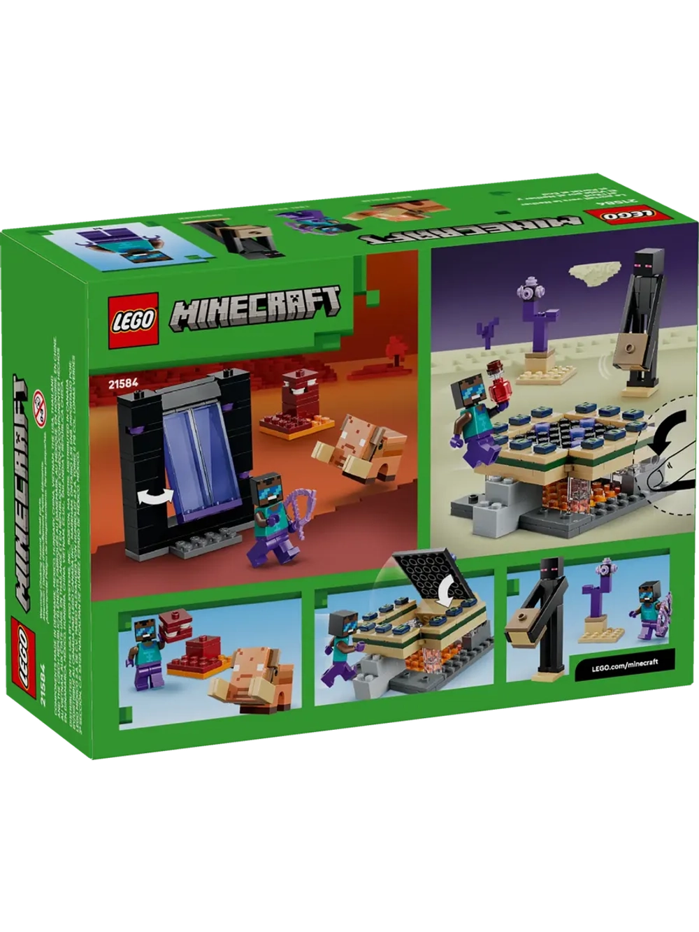 Конструктор LEGO Minecraft 21584 Путешествие к Нижнему миру и порталу Края