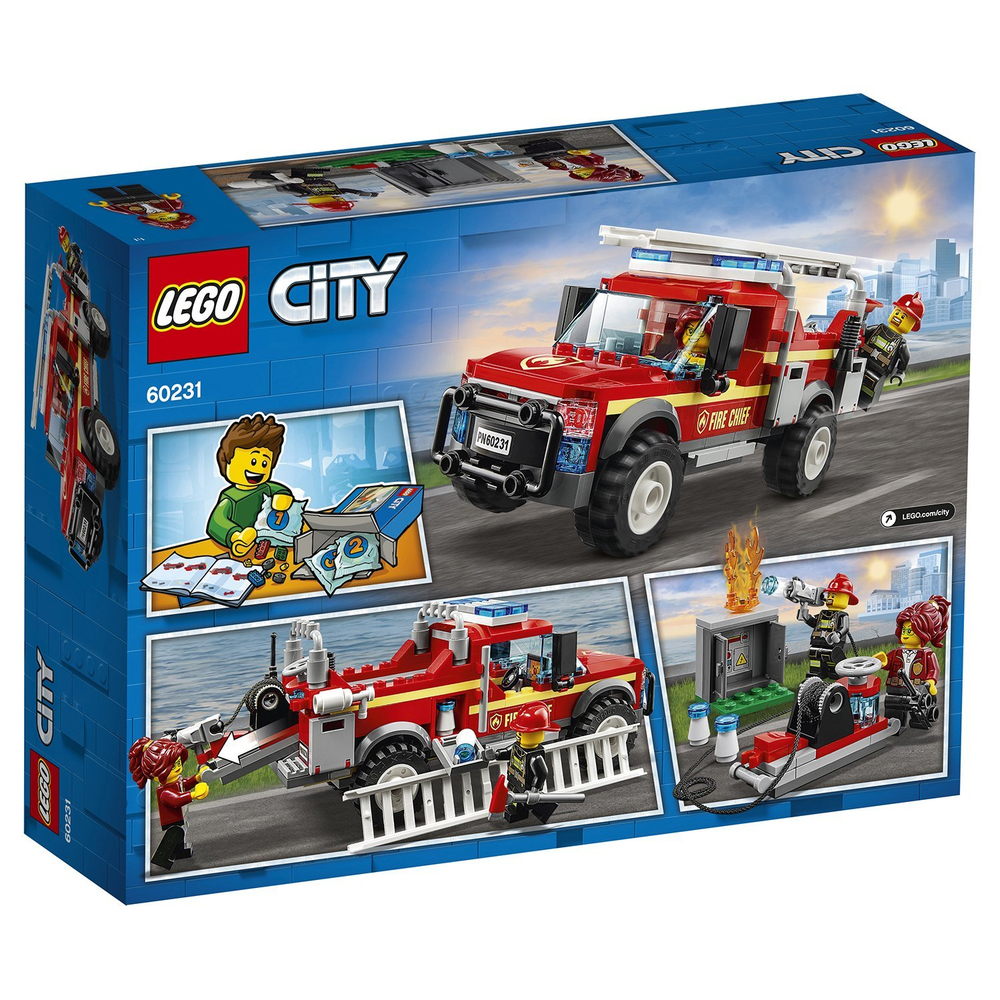 Конструктор LEGO City Town Грузовик начальника пожарной охраны | 60231