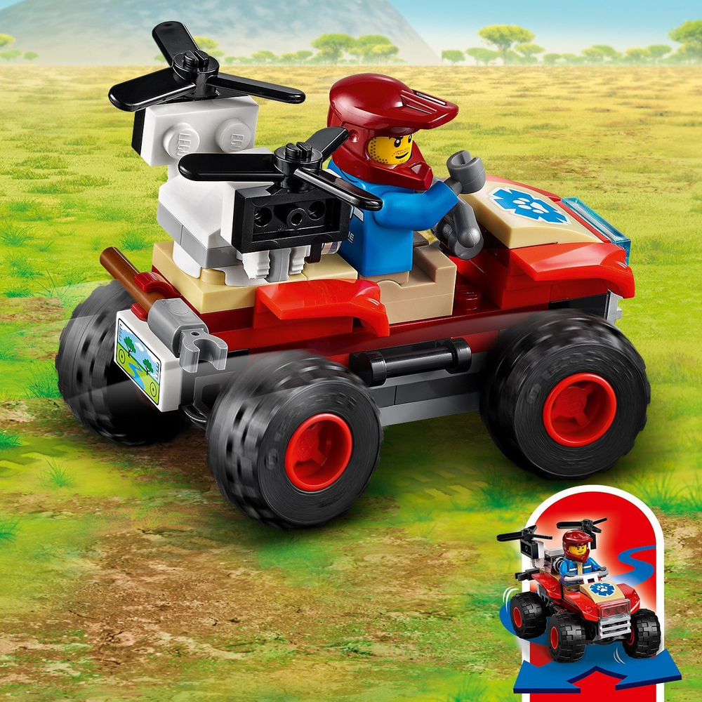 Конструктор LEGO City Wildlife Спасательный вездеход для зверей | 60300