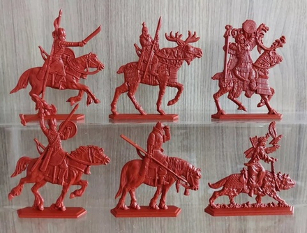 Солдатики "Князь и его люди" Цвет Терракот