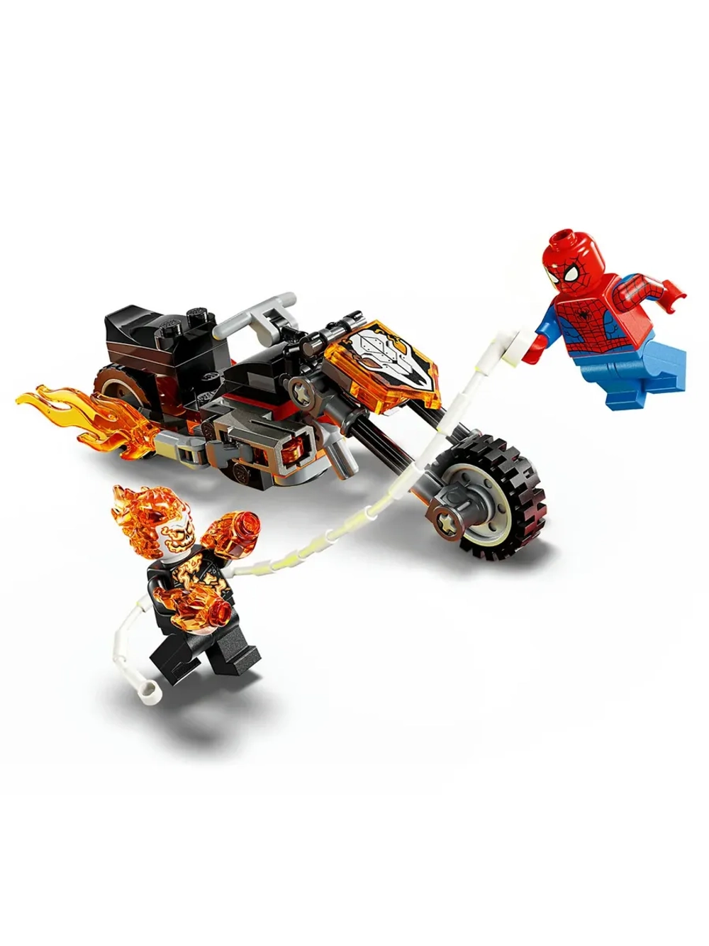 Конструктор LEGO Marvel 76335 Человек-паук против Призрачного гонщика на мотоцикле