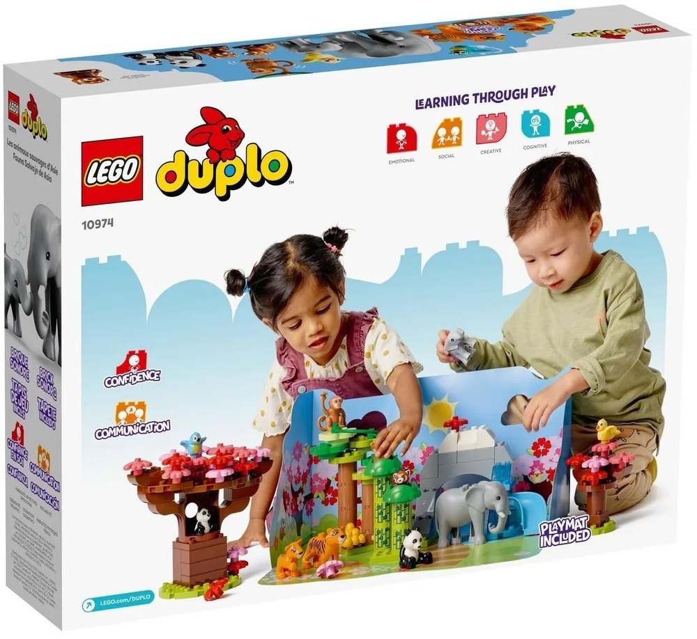 Конструктор LEGO DUPLO Дикие животные Азии | 10974