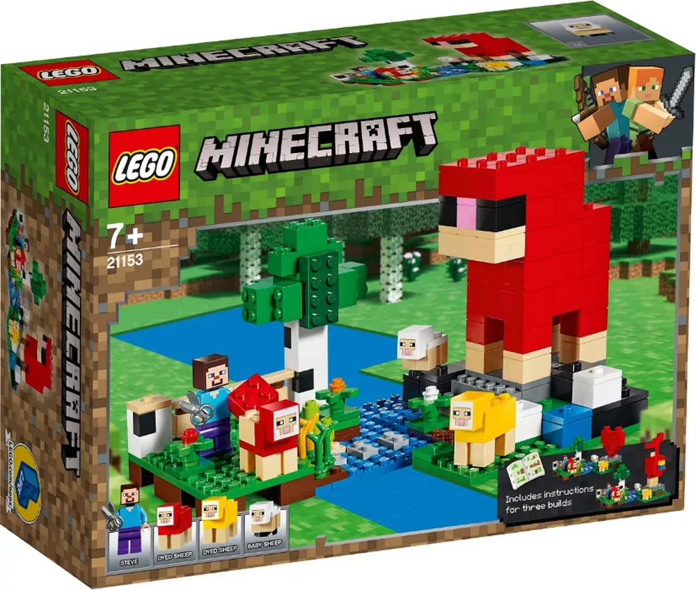 Конструктор LEGO Minecraft Шерстяная ферма | 21153