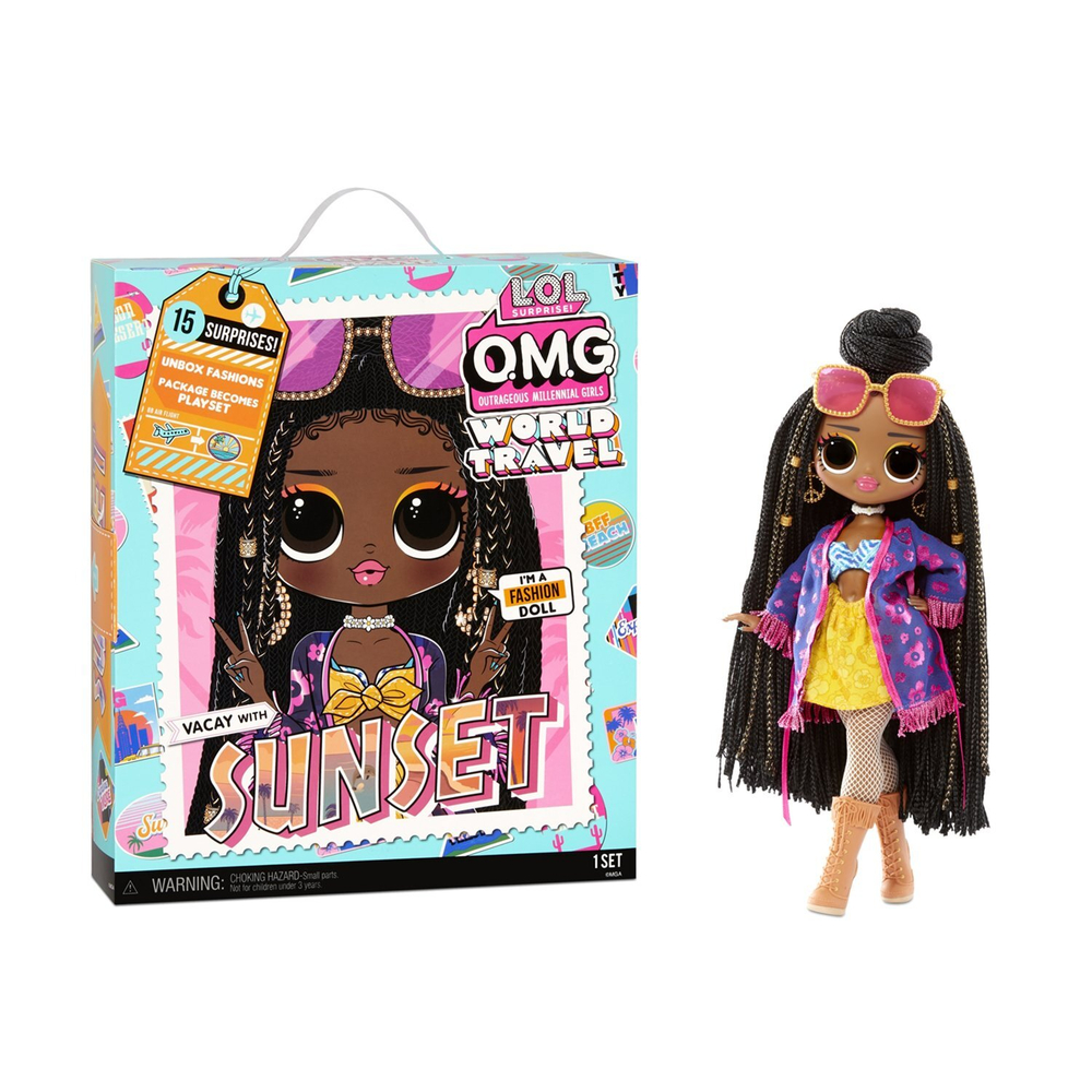 Кукла L.O.L. Surprise! OMG Travel Doll Sunset | 576570EUC